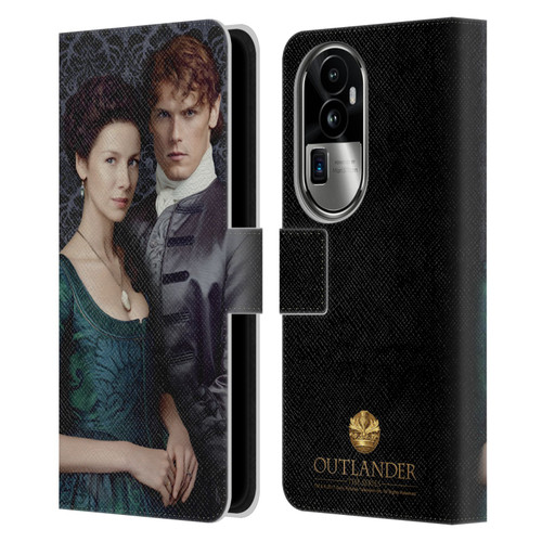 Outlander Portraits Claire & Jamie Leather Book Wallet Case Cover For OPPO Reno10 Pro+