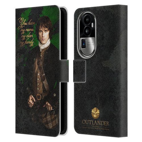 Outlander Portraits Jamie Leather Book Wallet Case Cover For OPPO Reno10 Pro+
