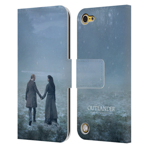 Outlander Season 6 Key Art Jamie And Claire Leather Book Wallet Case Cover For Apple iPod Touch 5G 5th Gen