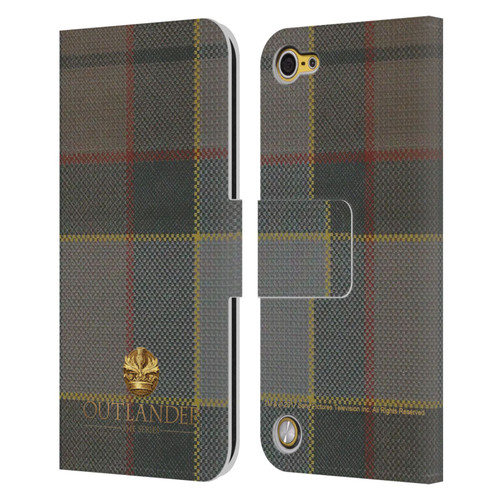 Outlander Tartans Fraser Leather Book Wallet Case Cover For Apple iPod Touch 5G 5th Gen
