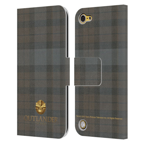 Outlander Tartans Plaid Leather Book Wallet Case Cover For Apple iPod Touch 5G 5th Gen