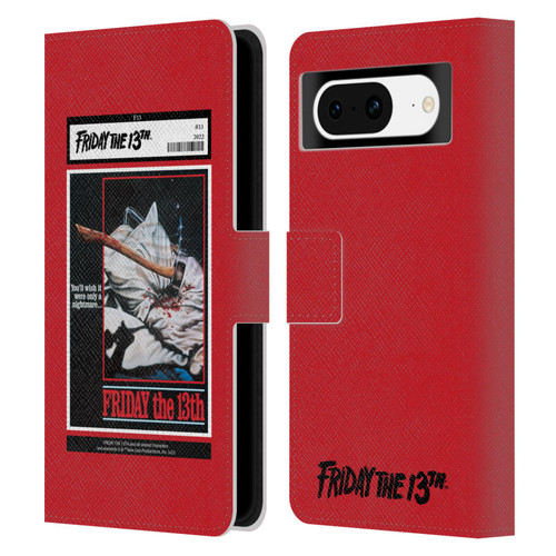 Friday the 13th 1980 Graphics Poster 2 Leather Book Wallet Case Cover For Google Pixel 8