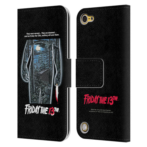 Friday the 13th 1980 Graphics Poster Leather Book Wallet Case Cover For Apple iPod Touch 5G 5th Gen