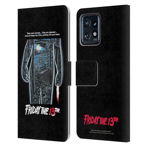 Friday the 13th 1980 Graphics Poster Leather Book Wallet Case Cover For Motorola Moto Edge 40 Pro