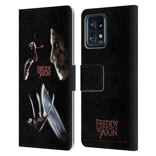 Freddy VS. Jason Graphics Freddy vs. Jason Leather Book Wallet Case Cover For Motorola Moto Edge 40 Pro