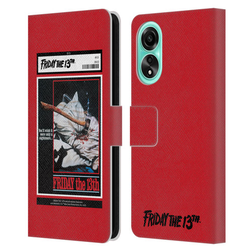 Friday the 13th 1980 Graphics Poster 2 Leather Book Wallet Case Cover For OPPO A78 4G