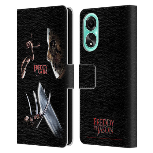 Freddy VS. Jason Graphics Freddy vs. Jason Leather Book Wallet Case Cover For OPPO A78 5G