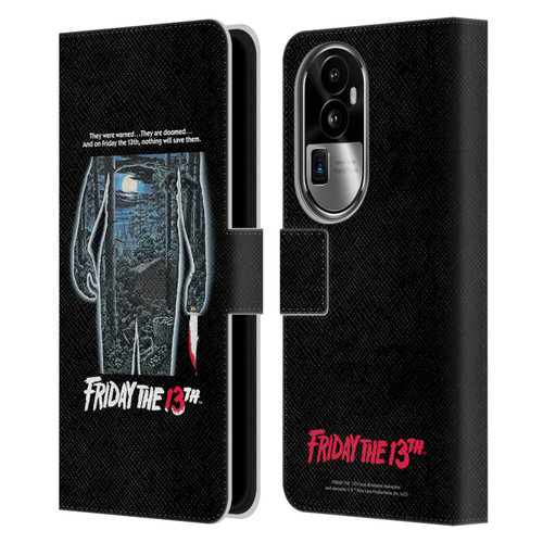 Friday the 13th 1980 Graphics Poster Leather Book Wallet Case Cover For OPPO Reno10 Pro+