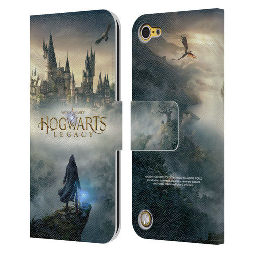 Hogwarts Legacy Graphics Key Art Leather Book Wallet Case Cover For Apple iPod Touch 5G 5th Gen