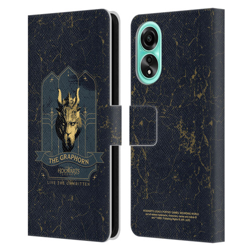 Hogwarts Legacy Graphics The Graphorn Leather Book Wallet Case Cover For OPPO A78 5G