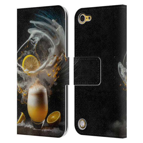 Spacescapes Cocktails Explosive Elixir, Whisky Sour Leather Book Wallet Case Cover For Apple iPod Touch 5G 5th Gen