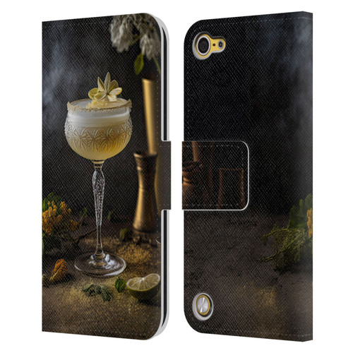 Spacescapes Cocktails Summertime, Margarita Leather Book Wallet Case Cover For Apple iPod Touch 5G 5th Gen
