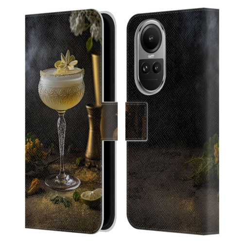 Spacescapes Cocktails Summertime, Margarita Leather Book Wallet Case Cover For OPPO Reno10 5G / Reno10 Pro 5G