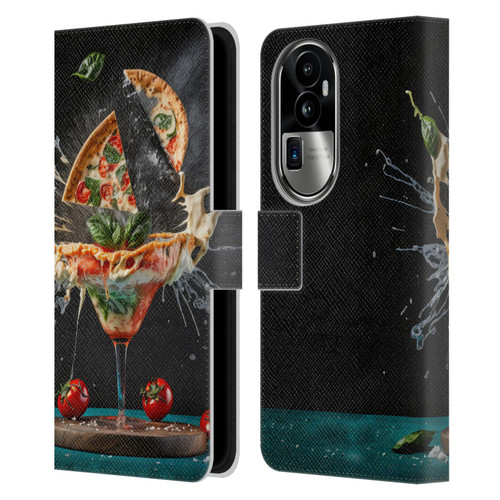 Spacescapes Cocktails Margarita Martini Blast Leather Book Wallet Case Cover For OPPO Reno10 Pro+