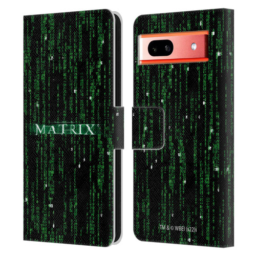 The Matrix Key Art Codes Leather Book Wallet Case Cover For Google Pixel 7a
