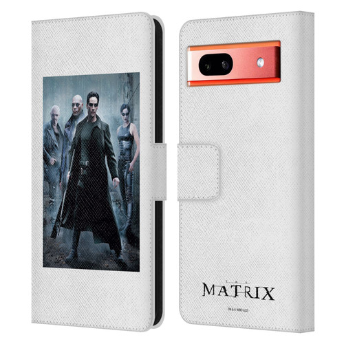 The Matrix Key Art Group 1 Leather Book Wallet Case Cover For Google Pixel 7a