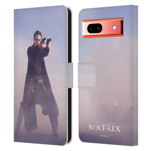 The Matrix Key Art Neo 2 Leather Book Wallet Case Cover For Google Pixel 7a