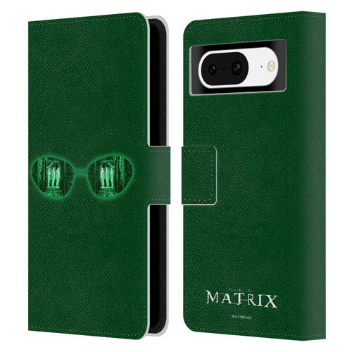The Matrix Key Art Glass Leather Book Wallet Case Cover For Google Pixel 8