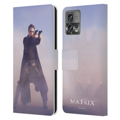 The Matrix Key Art Neo 2 Leather Book Wallet Case Cover For Motorola Moto Edge 30 Fusion