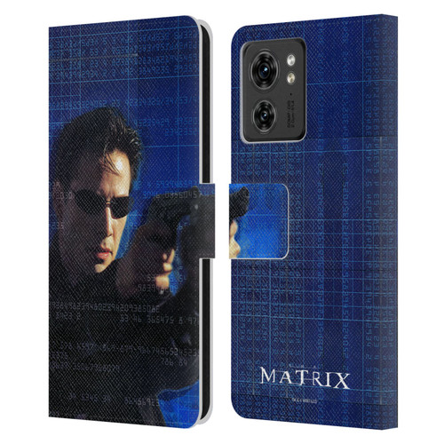 The Matrix Key Art Neo 1 Leather Book Wallet Case Cover For Motorola Moto Edge 40