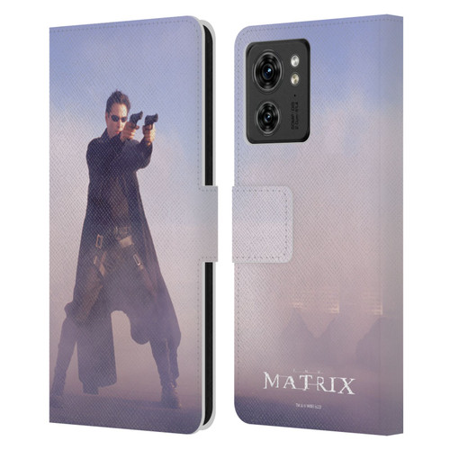 The Matrix Key Art Neo 2 Leather Book Wallet Case Cover For Motorola Moto Edge 40