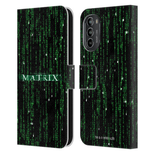 The Matrix Key Art Codes Leather Book Wallet Case Cover For Motorola Moto G82 5G