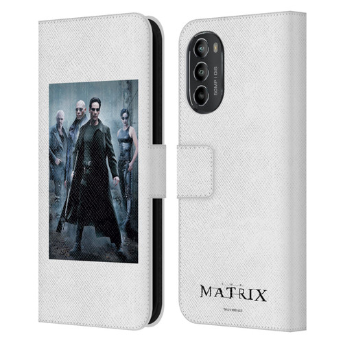 The Matrix Key Art Group 1 Leather Book Wallet Case Cover For Motorola Moto G82 5G