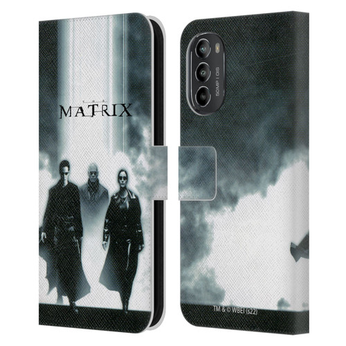 The Matrix Key Art Group 2 Leather Book Wallet Case Cover For Motorola Moto G82 5G