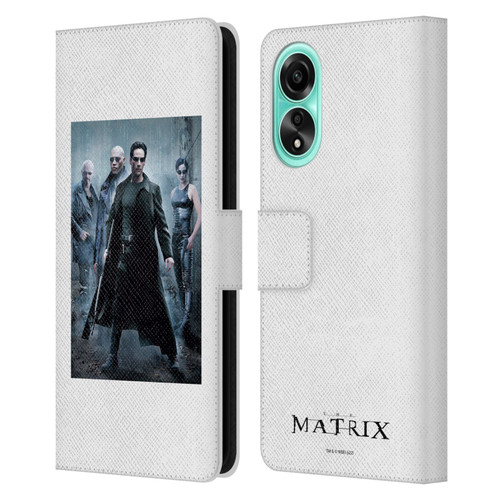 The Matrix Key Art Group 1 Leather Book Wallet Case Cover For OPPO A78 5G