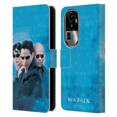 The Matrix Key Art Group 3 Leather Book Wallet Case Cover For OPPO Reno10 Pro+