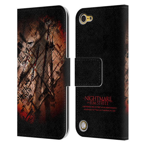 A Nightmare On Elm Street (2010) Graphics Freddy Boiler Room Leather Book Wallet Case Cover For Apple iPod Touch 5G 5th Gen