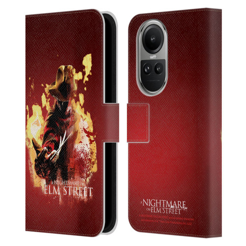 A Nightmare On Elm Street (2010) Graphics Freddy Nightmare Leather Book Wallet Case Cover For OPPO Reno10 5G / Reno10 Pro 5G