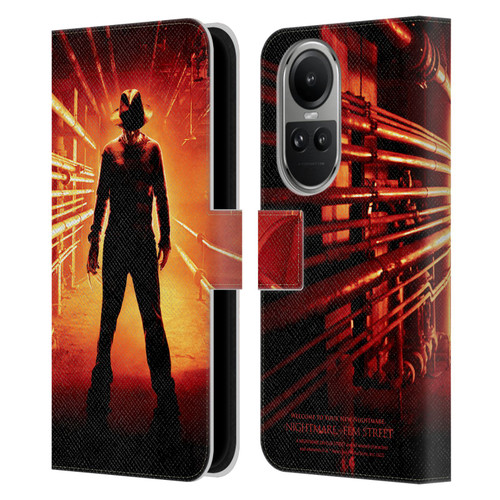 A Nightmare On Elm Street (2010) Graphics Freddy Poster Leather Book Wallet Case Cover For OPPO Reno10 5G / Reno10 Pro 5G