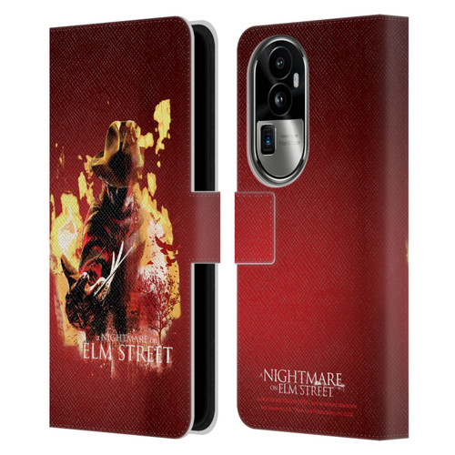 A Nightmare On Elm Street (2010) Graphics Freddy Nightmare Leather Book Wallet Case Cover For OPPO Reno10 Pro+