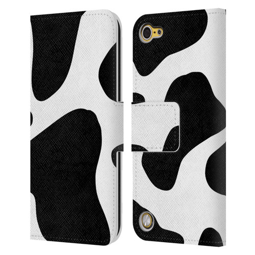 Grace Illustration Animal Prints Cow Leather Book Wallet Case Cover For Apple iPod Touch 5G 5th Gen