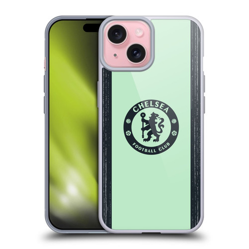 Chelsea Football Club 2023/24 Kit Third Soft Gel Case for Apple iPhone 15