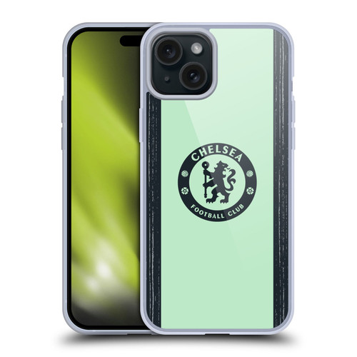 Chelsea Football Club 2023/24 Kit Third Soft Gel Case for Apple iPhone 15 Plus