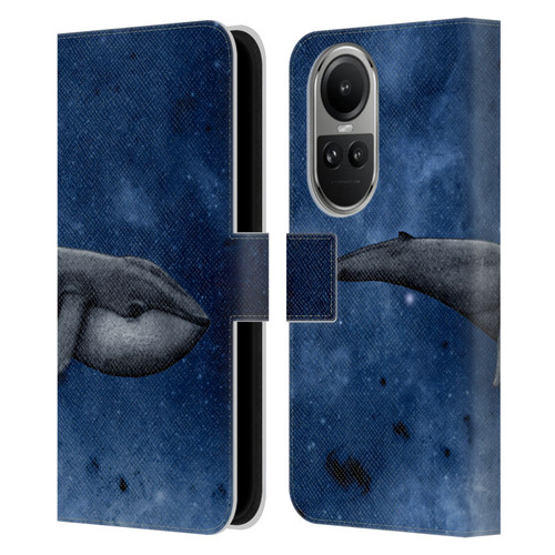 Barruf Animals The Whale Leather Book Wallet Case Cover For OPPO Reno10 5G / Reno10 Pro 5G