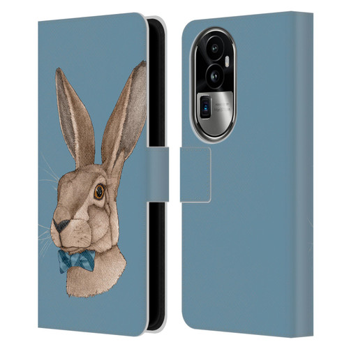 Barruf Animals Hare Leather Book Wallet Case Cover For OPPO Reno10 Pro+