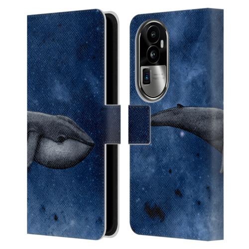 Barruf Animals The Whale Leather Book Wallet Case Cover For OPPO Reno10 Pro+