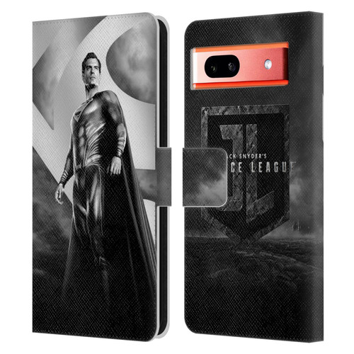 Zack Snyder's Justice League Snyder Cut Character Art Superman Leather Book Wallet Case Cover For Google Pixel 7a