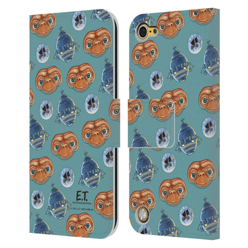 E.T. Graphics Pattern Leather Book Wallet Case Cover For Apple iPod Touch 5G 5th Gen