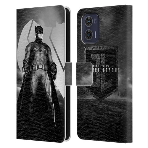 Zack Snyder's Justice League Snyder Cut Character Art Batman Leather Book Wallet Case Cover For Motorola Moto G73 5G