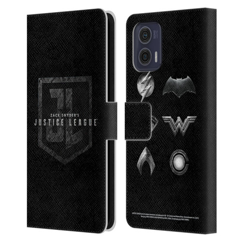 Zack Snyder's Justice League Snyder Cut Character Art Logo Leather Book Wallet Case Cover For Motorola Moto G73 5G