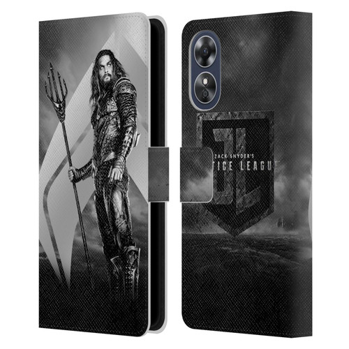 Zack Snyder's Justice League Snyder Cut Character Art Aquaman Leather Book Wallet Case Cover For OPPO A17
