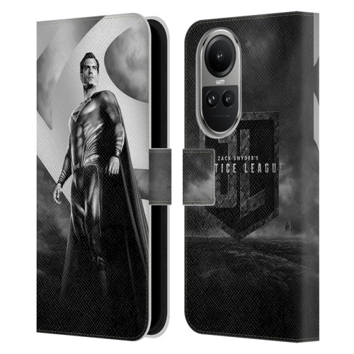 Zack Snyder's Justice League Snyder Cut Character Art Superman Leather Book Wallet Case Cover For OPPO Reno10 5G / Reno10 Pro 5G