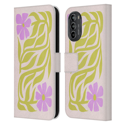 Ayeyokp Plants And Flowers Flower Market Les Fleurs Color Leather Book Wallet Case Cover For Motorola Moto G82 5G