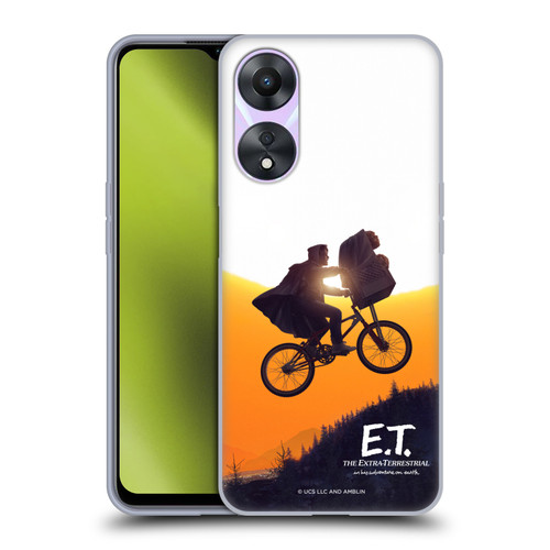 E.T. Graphics Riding Bike Sunset Soft Gel Case for OPPO A78 4G