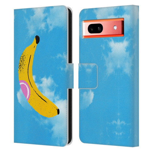 Ayeyokp Pop Banana Pop Art Sky Leather Book Wallet Case Cover For Google Pixel 7a