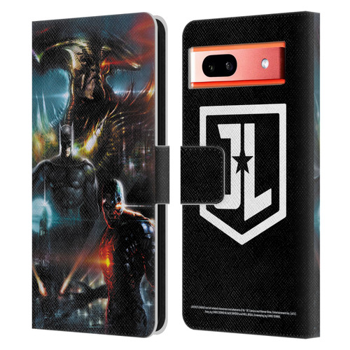 Zack Snyder's Justice League Snyder Cut Graphics Steppenwolf, Batman, Cyborg Leather Book Wallet Case Cover For Google Pixel 7a